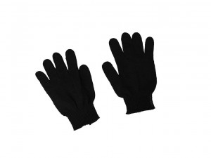 Перчатки чёрные с ПВХ Вятка 5-ти нитка, 10 класс вязки   арт.24-2-003 - фото 2